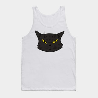 Portrait of a disgruntled cat Tank Top